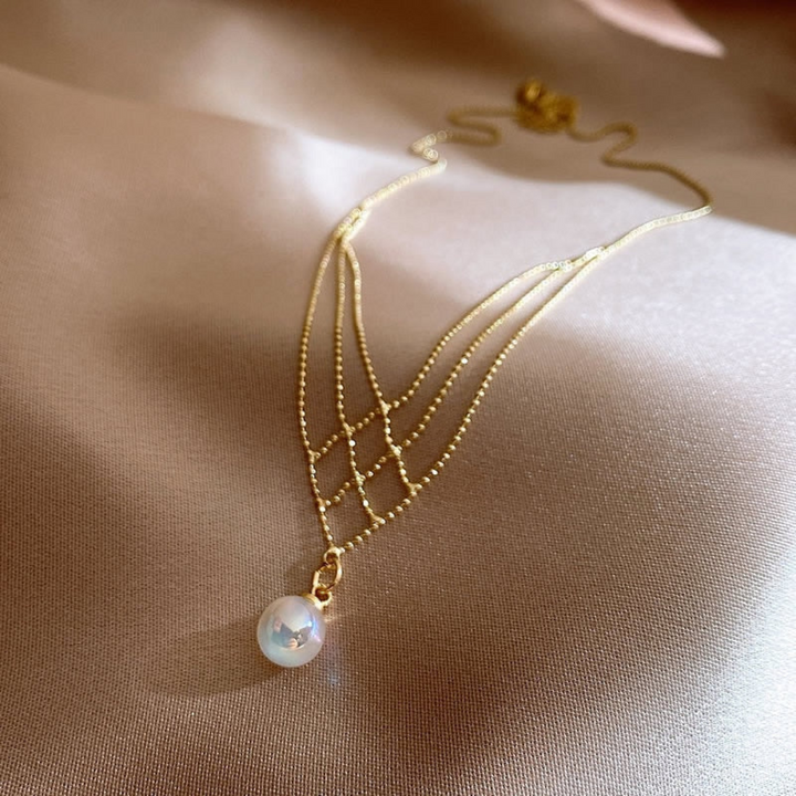 Woven Pearl Necklace - Mariela-Nora Luxe