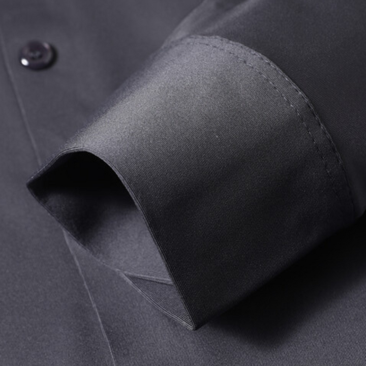 Wrinkle-free Timeless Men's Shirt - Mason-Black-S-Nora Luxe
