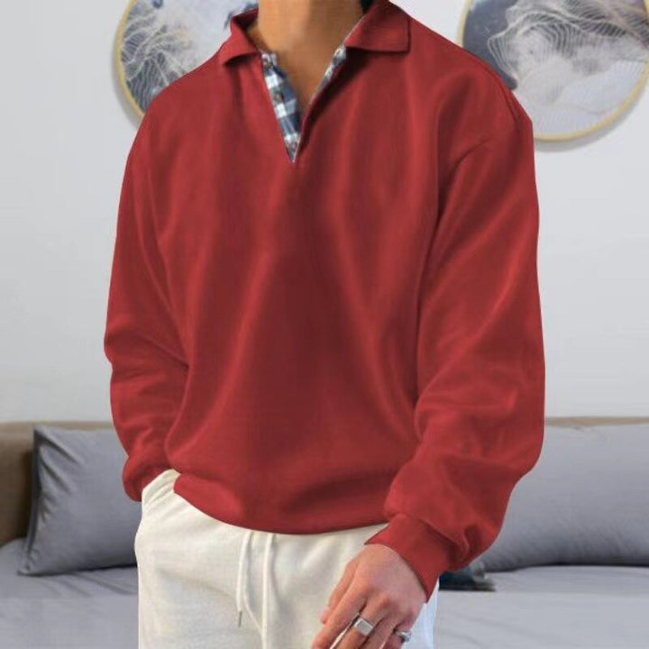 Lightweight men's autumn sweater with a loose fit – Benedikt