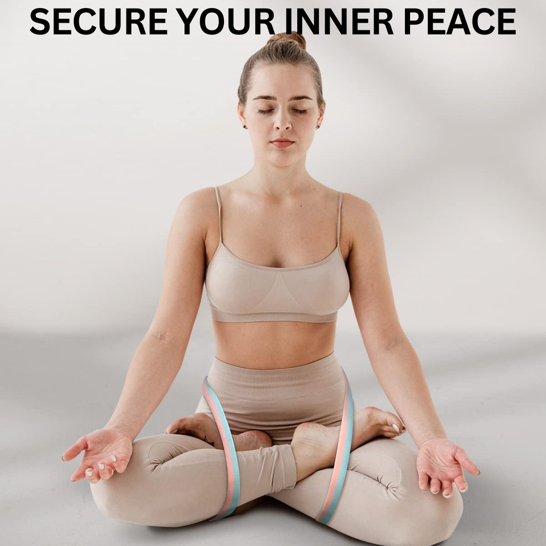Yoga Band with Adjustable D-Ring Buckle-Pink-70.87 in-Nora Luxe