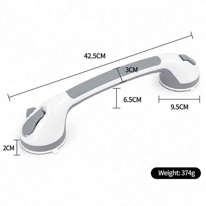 Grab bar on a white background with dimension lines and a weight label.